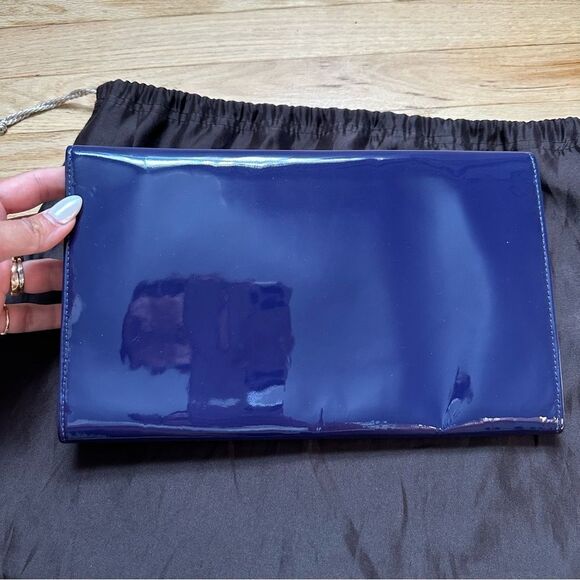 Jimmy Choo Patent Clutch Purple - Picture 4 of 9